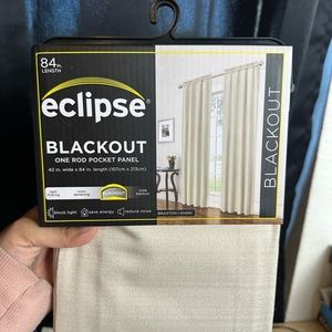 Bundle of 2 khaki color blackout curtains (42 in x 84 in)